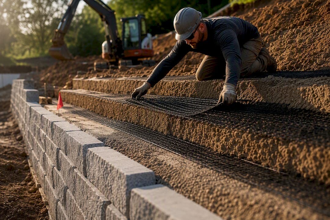 Retaining Wall Geogrid: When It’s Needed and How It’s Installed
